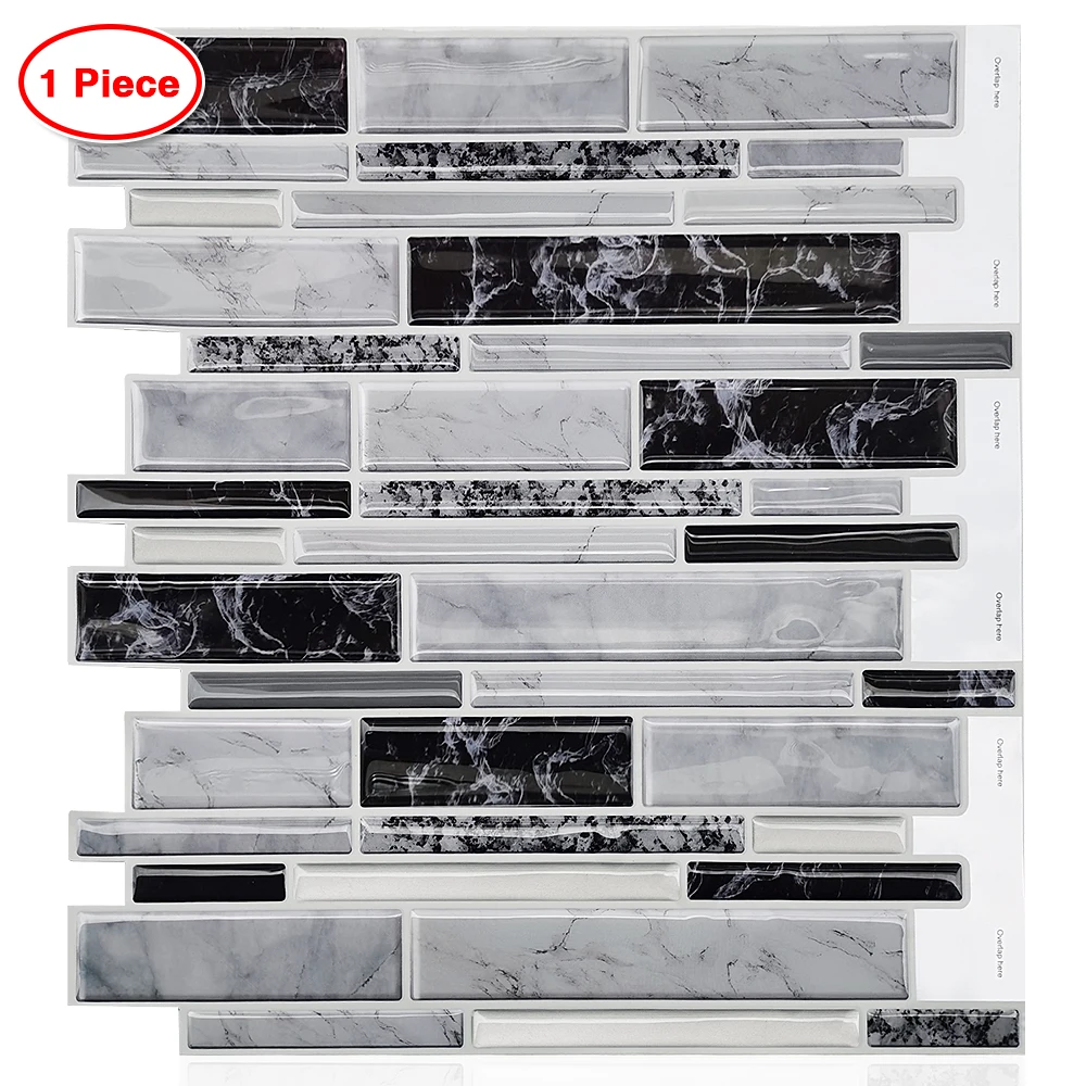 Необычная плитка большой размер 12*12 дюймов самоклеящиеся обои мозаика метро