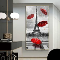 home decor canvas painting city street wall art vintage poster and prints modern wall pictures for living room