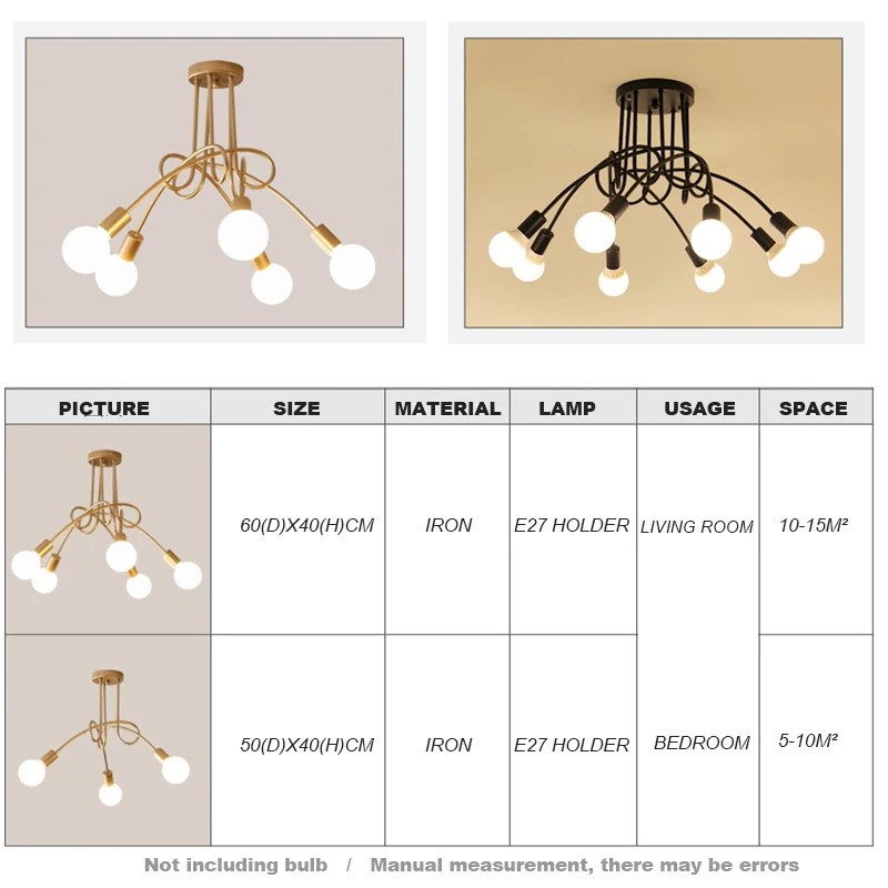 

Special offer Nordic Modern Creative Curve Gold Plated Hanging Lights Home HCL-025