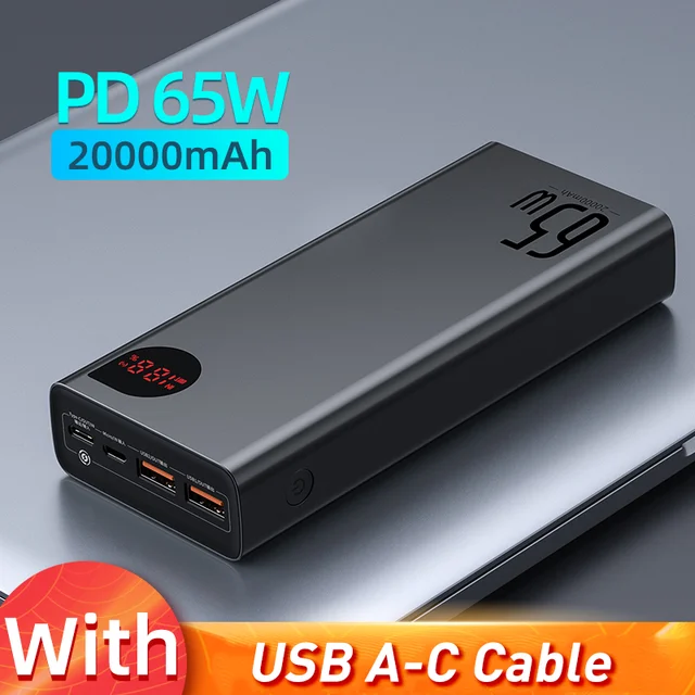 Внешний аккумулятор baseus 65w Внешний аккумулятор baseus 65w
