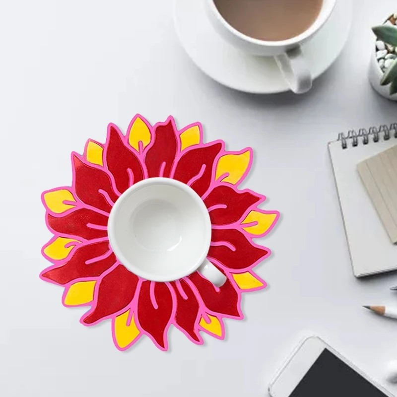 

Silicone Jewelry Tray Epoxy Resin Casting Molud Glass Teapot Mat Tray Mold Flower Jewelry Making Mold Home Decoration