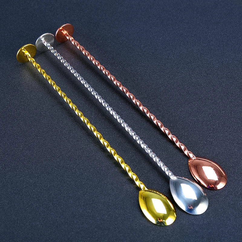 27 5 см Нержавеющая сталь Коктейльная барная ложка диск хвост Напиток Смеситель