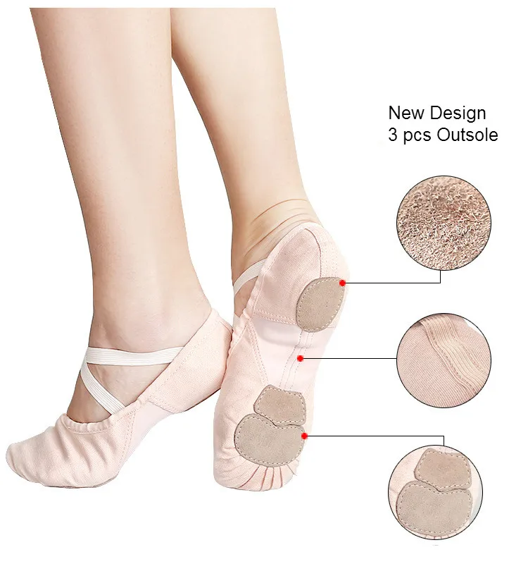 Детские пуанты для девочек танцевальные Тапочки Высококачественная балерина