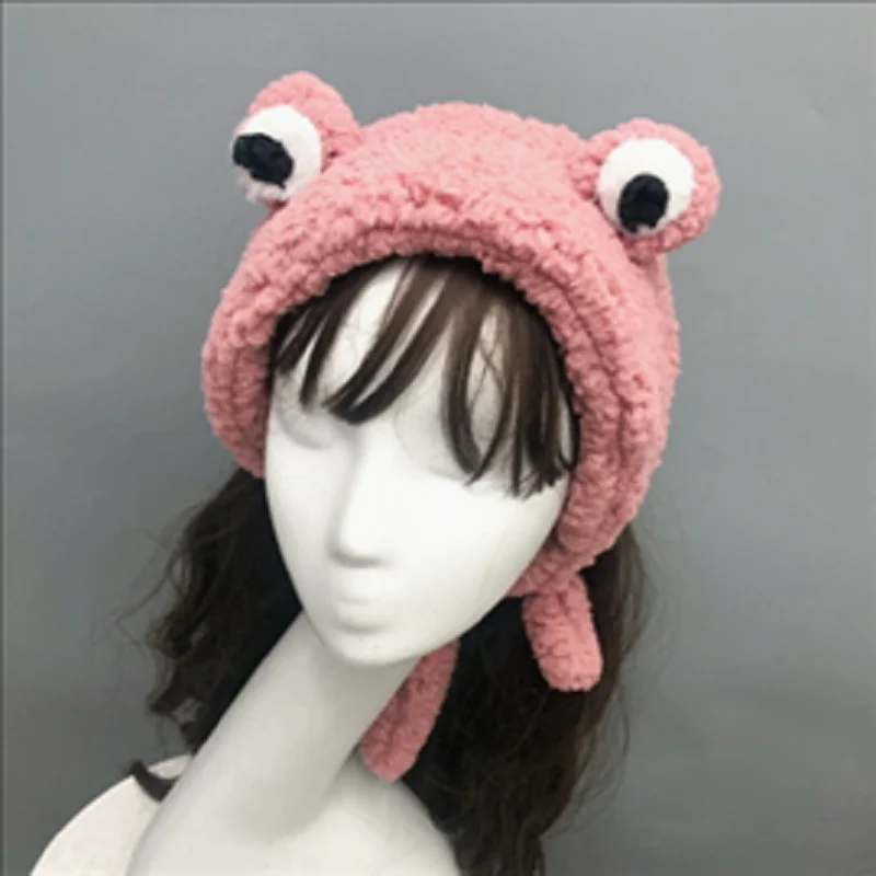 Новинка 2019 года модная плюшевая повязка для волос милая с большими глазами