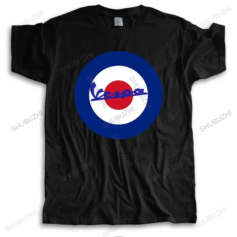 

Футболка shubuzhi мужская с винтажным скутером, брендовая Классическая рубашка с коротким рукавом, молодежная летняя, белая, 80