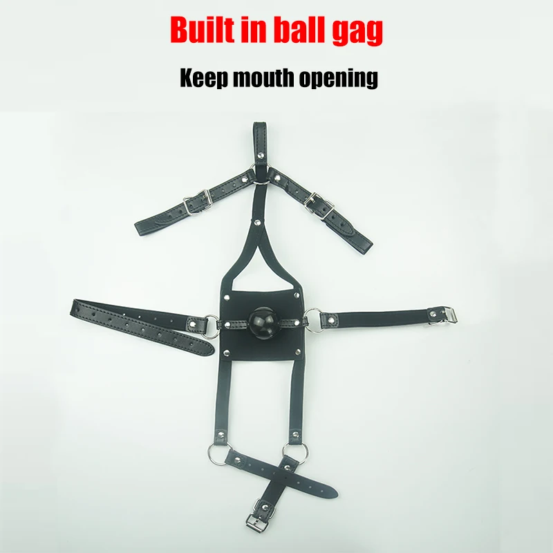 Кляп с силиконовым шариком для БДСМ повязка на голову открытым ртом секс-игрушки