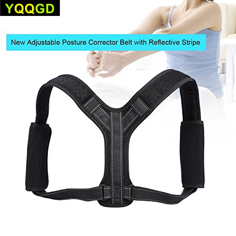 Регулируемый Корректор осанки светоотражающая полоска сзади коррекция через