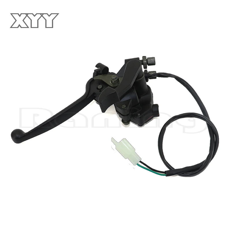 

1PC Mini Moto Quad Bike ATV Right Double Thumb Throttle Twin Handle Brake Lever Front Hand Brake Accelerator Assembly Black