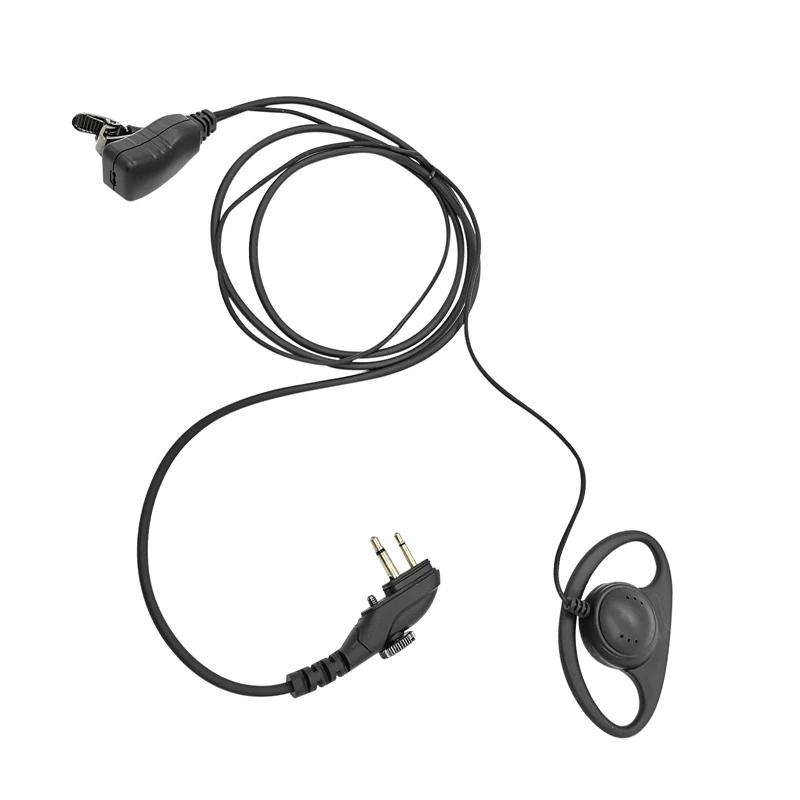 

Гарнитура и микрофон D-образной формы с ушным крючком, совместим с двухсторонними радиоприемниками HYT Hytera PD502 PD562 BD502