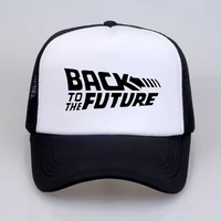 back to the future baseball cap fashion brand summer mesh trucker cap back to future dad hat adjustable unisex snapback bone