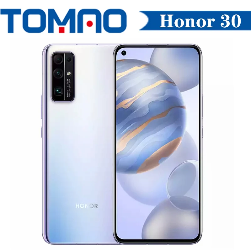 Honor 30 5G смартфон 50x цифровой зум 6 ГБ 8 Оперативная память 128 Гб 256 Встроенная 4000 мА/ч