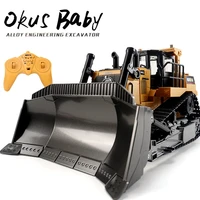 2021 remote control truck 8ch rc bulldozer machine on control car toys for boys hobby engineering new arrival gifts