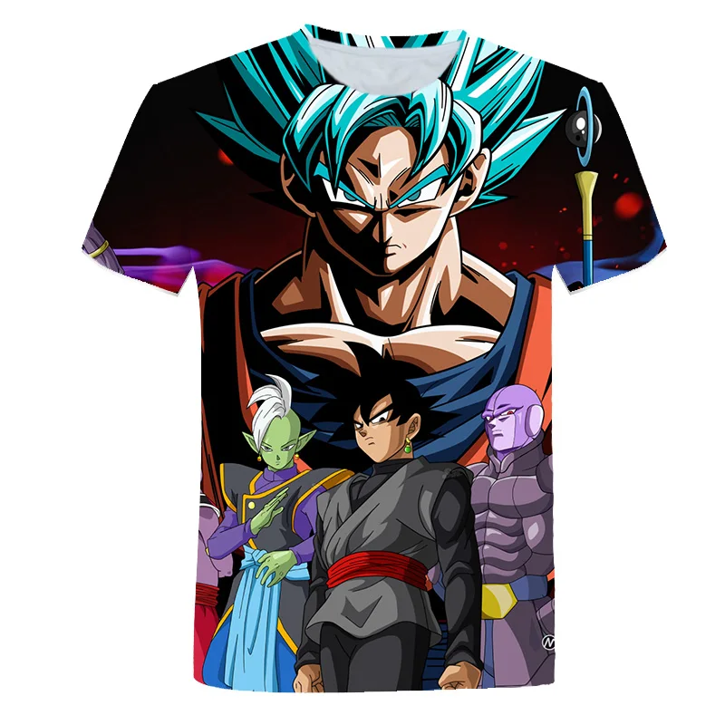 

New 3D Dragonball z Kids T-Shirt Print Boys Clothes Children 2021 Summer Tops Hot JAPAN Cartoon Animation Kids Clothes 4 to 14 Y