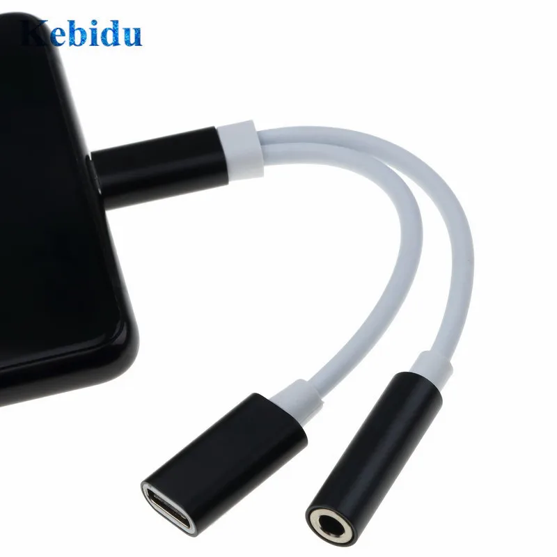 Кабель-переходник для наушников KEBIDU с USB Type-C на разъем 3 5 мм | Электроника