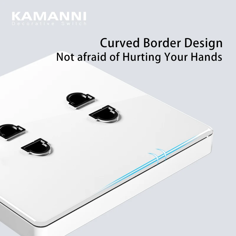 Kamanni выключатель света Белый настенный светильник с переключателем 1/2/3 банд ы 1/2