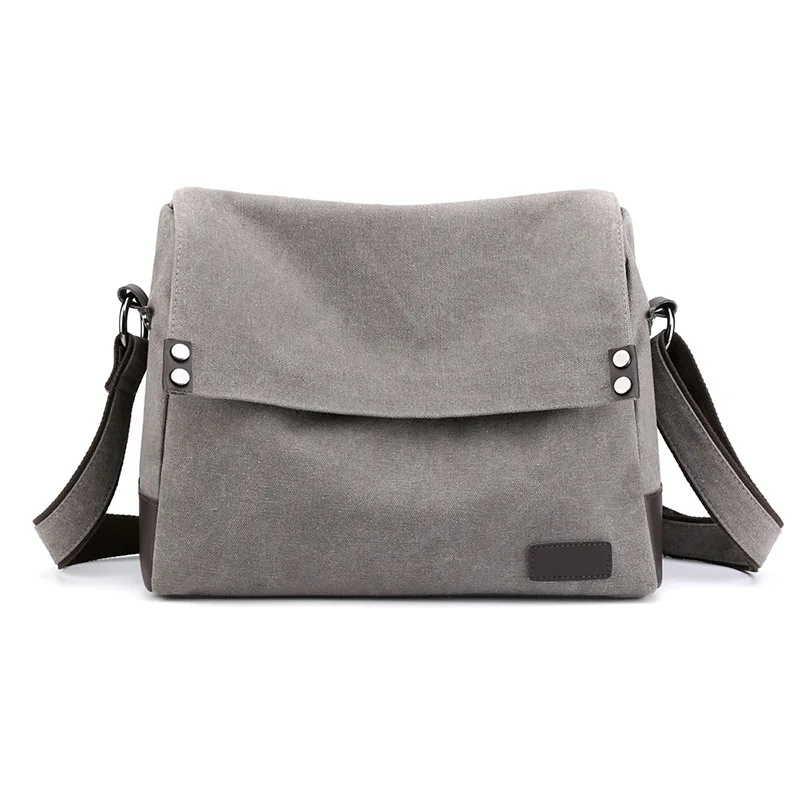 New Canvas male shoulder bags fashion Large cross body bag Casual Big crossbody bags for men 4 colors Man messenger bag