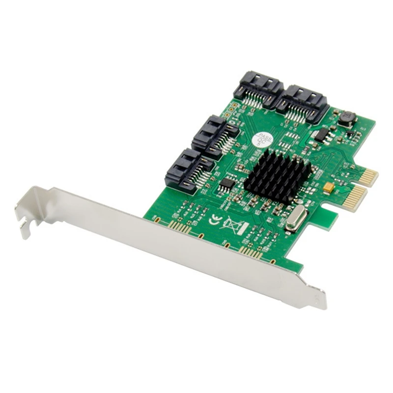 

PCI-E X1 4 порта SATA3.0 карта расширения для майнинга BTC