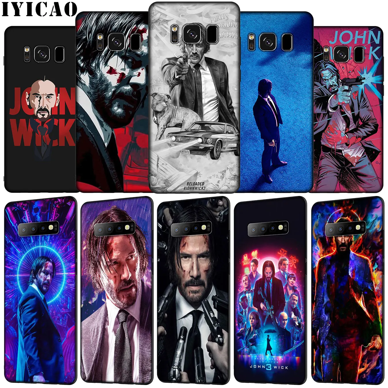 Мягкий силиконовый чехол для телефона IYICAO Джон фитиль Кеану Samsung Galaxy S20 Ultra S10e S9 S8