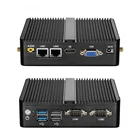 Мини-ПК Celeron J4105 J1900, четырехъядерный процессор, две LAN, безвентиляторный настольный компьютер, Celeron N2830, J1800, Windows 10, WIFI, HD minipc
