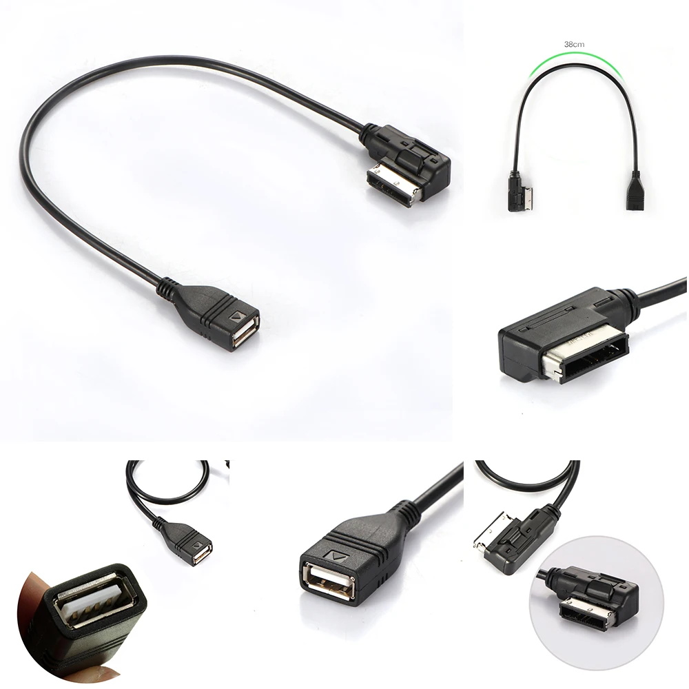 AMI MMI MDI к USB Женский аудио кабели синхронизации данных зарядный адаптер для AUDI A3 A4L
