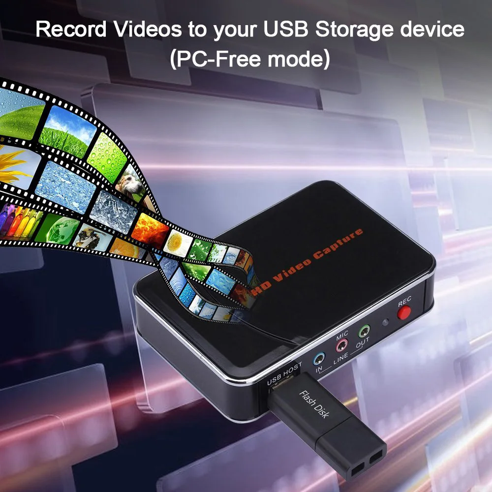 Ezcap HD игровая видеозахвата 1080P HDMI YPBPR рекордер для xbox One/360 PS3/PS4 с одним щелчком без ПК не задал никаких настроек