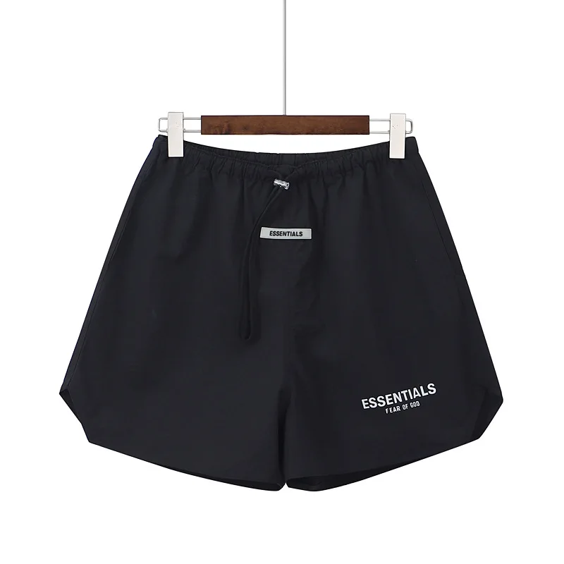 

Far of God fog essentials double line 3M reflective shorts drawstring beach nylon Capris men's pants