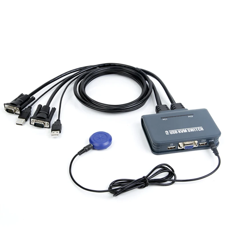 KVM-переключатель 2 порта HDMI VGA DVI клавиатура мышь USB 0 общий коммутатор разветвитель