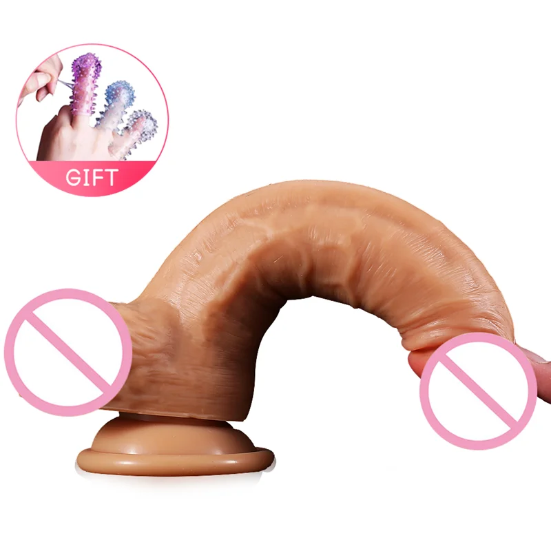 Реалистичный пенис мягкий жидкий силиконовый огромный большой фаллоимитатор с