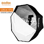 Godox 120 см 47in переносной восьмиугольный зонт для софтбокса Brolly отражатель для Speedlight Studio Flash
