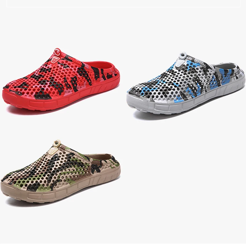 Шлепанцы PULOMIES мужские летние для сада и пляжа массажные тапки сандалии бассейна