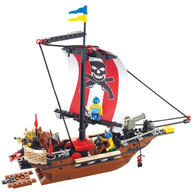 226 шт. Строительные кирпичи Пираты Карибского моря серия кораблей модели игрушек