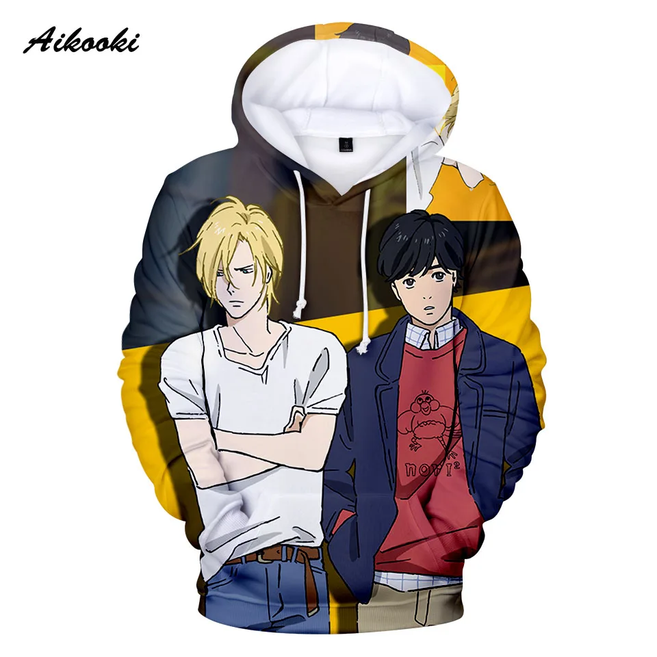 

Fashion Anime 3D Banana Fish Hoodie Men Women Fashion Sweatshirt Harajuku Hoodie Men 3D Design Banana Fish Pullover Boy / Girl