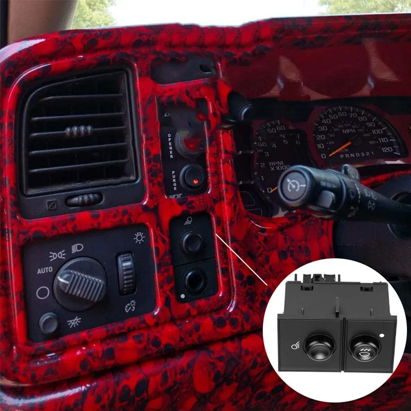 

For Chevy Silverado Tahoe Avalanche GMC Sierra Yukon 2003-2006 Fog Light Switch 15143597 15076588