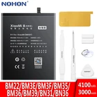 Аккумулятор NOHON для Xiaomi Mi 8 Pro 6 5 5S 4C 5X 6X Mi8 Mi4C Mi5S Mi5 Mi6, сменный аккумулятор BM3F BM3E BM22 BM35 BM36 BM39 BN31