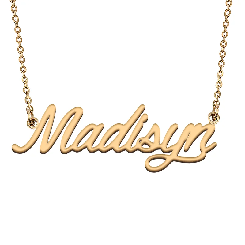 Madisyn Custom Name Necklace Customized Pendant Choker Personalized Jewelry Gift for Women Girls Friend Christmas Present