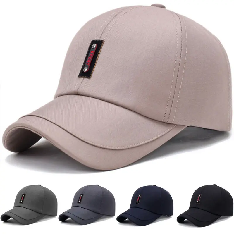 

Мужская классическая бейсболка, регулируемая Снэпбэк Кепка, изогнутая летняя Праздничная шляпа от солнца