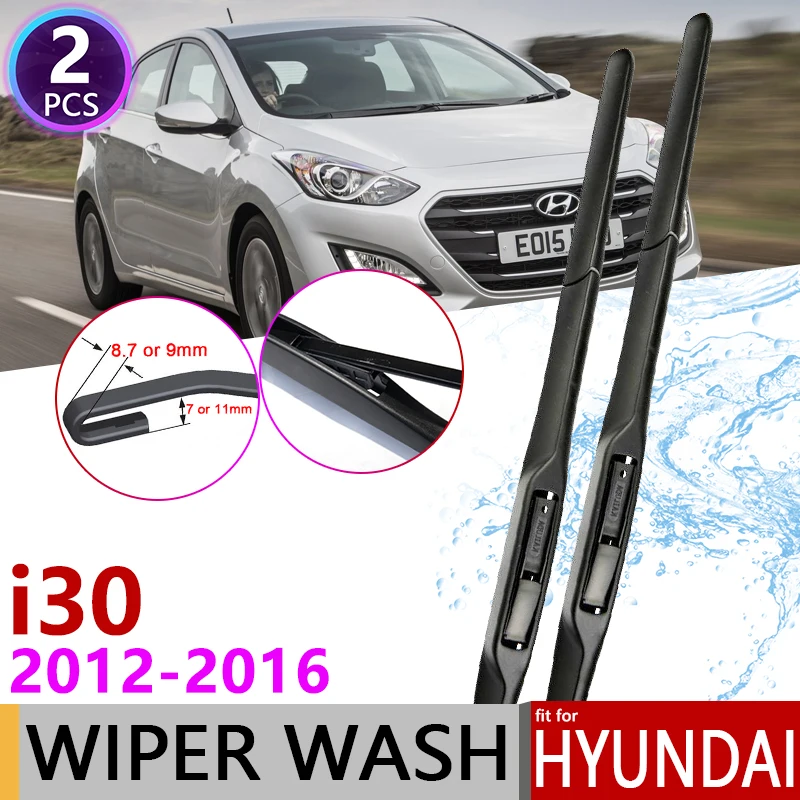 

Car Wiper Blade for Hyundai i30 GD Elantra GT 2012~2016 Front Windshield Wipers Car Accessories j Hook Type 2013 2014 2015