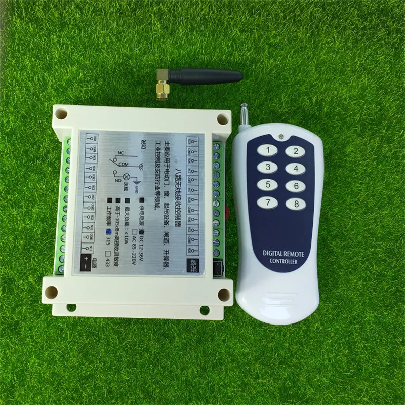 DC 12V 24V 36V 8CH RF беспроводной пульт дистанционного управления переключатель и