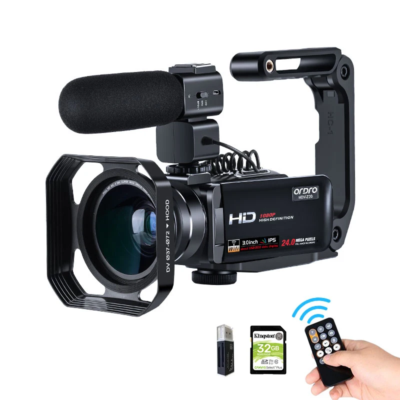 Видеокамера YouTube для блогера цифровой видеорегистратор Ordro Z20 с ИК ночным