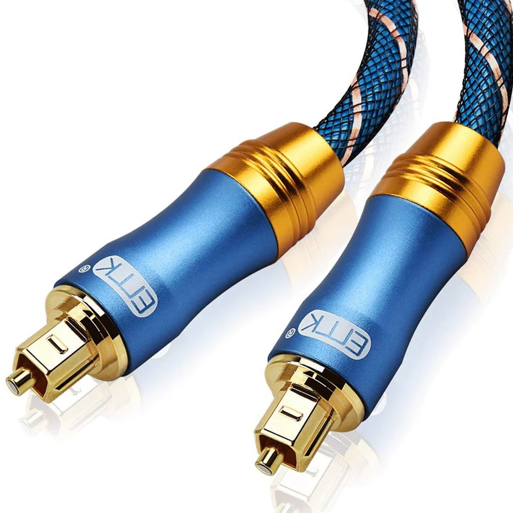 

Digital Sound SPDIF Optical Cable 5.1 Toslink Cable Fiber Optic Audio Cable with braided jacket OD6.0 1m 2m 3m 10m 15m