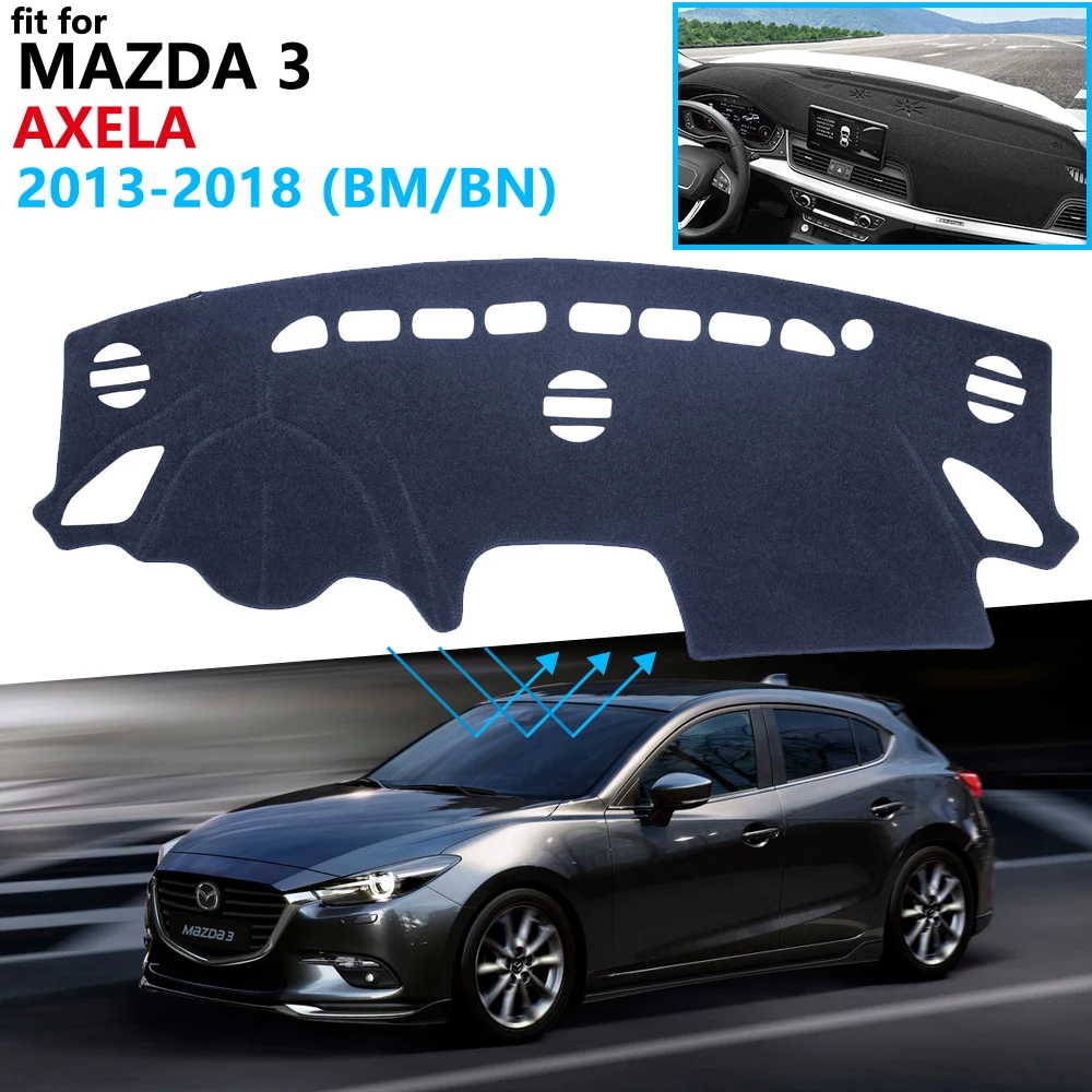 Защитная накладка на приборную панель для Mazda 3 BM BN 2013 ~ 2018 Axela автомобильные