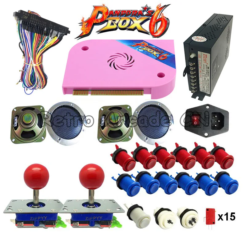 Новая версия аркадный набор с оригинальной 3D коробкой Pandora 6 PCB 1300 в 1 доска