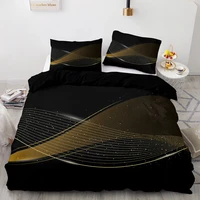 3d printing golden music score pattern 220%c3%97230 duvet cover with pillowcase260%c3%97220 quilt cover bedding setblack blanket cover