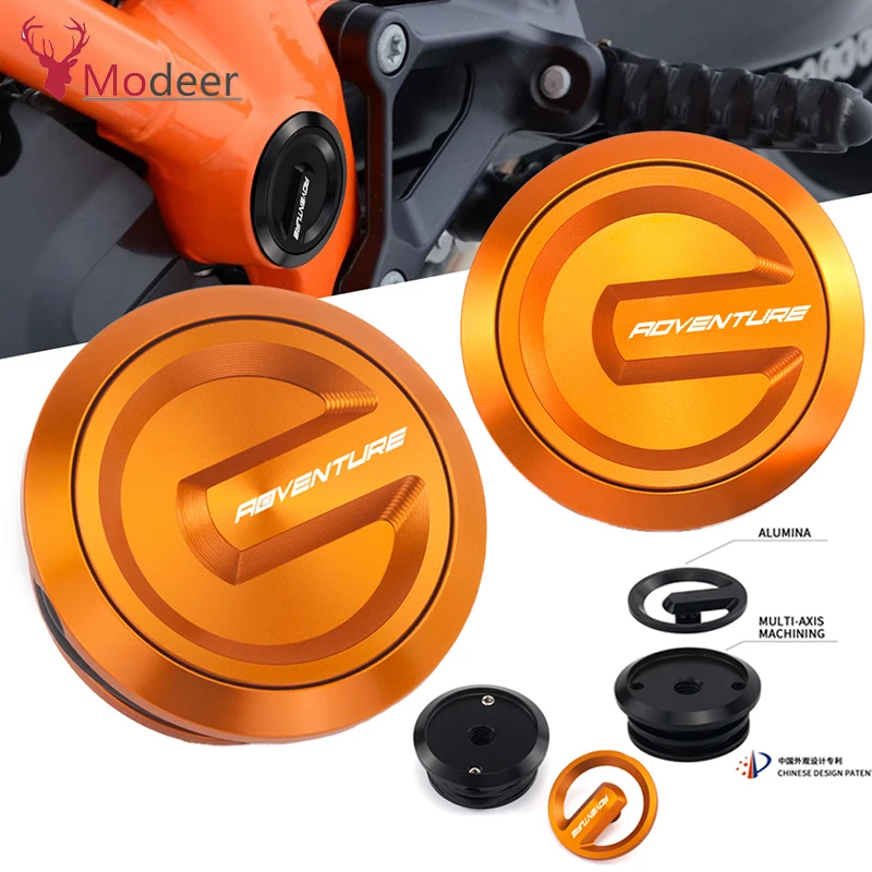 

1290 Super DukeR Motorcycle Frame Hole Cover Carved Decorative Insert Plug Cap For KTM 1290 Super Adventure 2015-2022 2019 2018