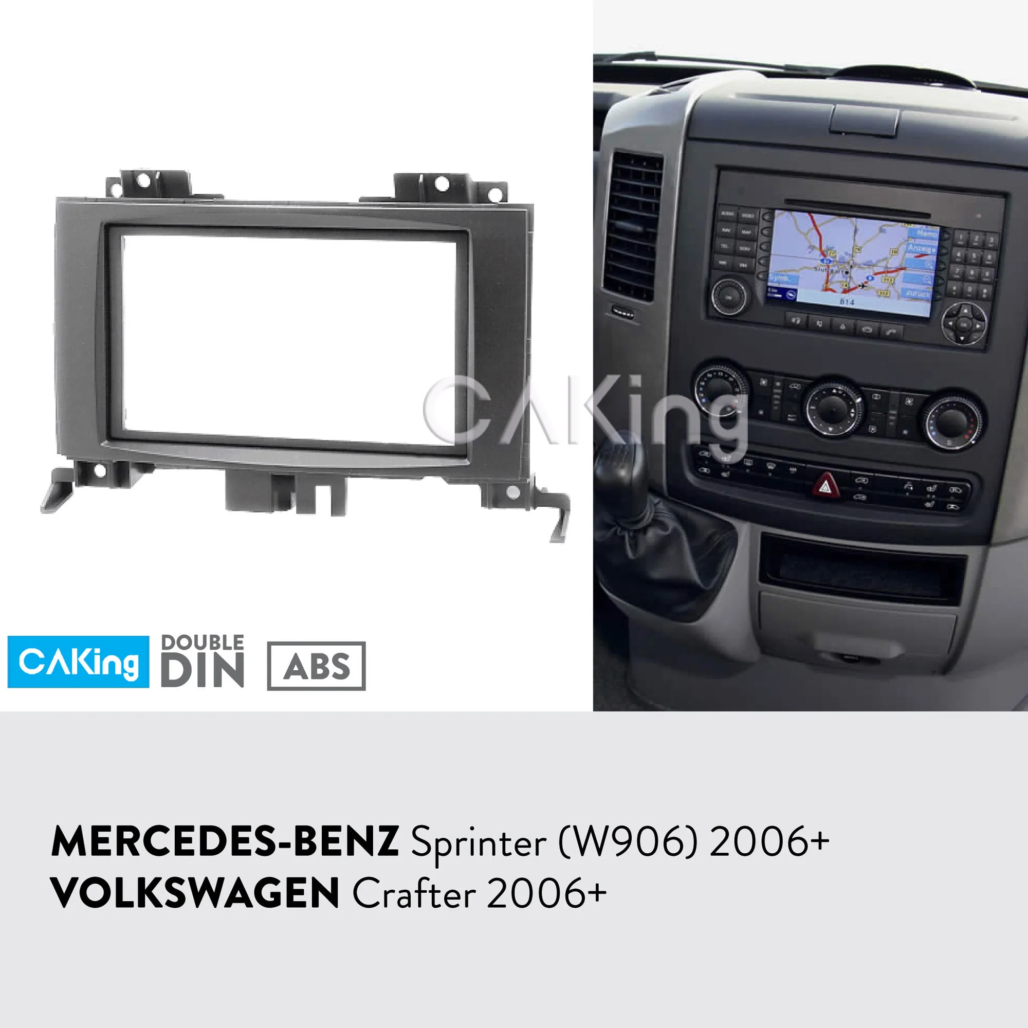 Автомобильная радиопанель Fascia Для MERCEDES BENZ Sprinter (W906) 2006 + / VW Crafter 2016 комплект для