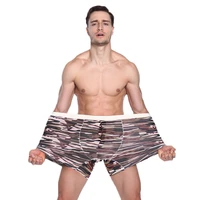 6xl plus size 2pcs mens long leg underpants sports boxer shorts underwear crotch protection camouflage pattern 95 cotton