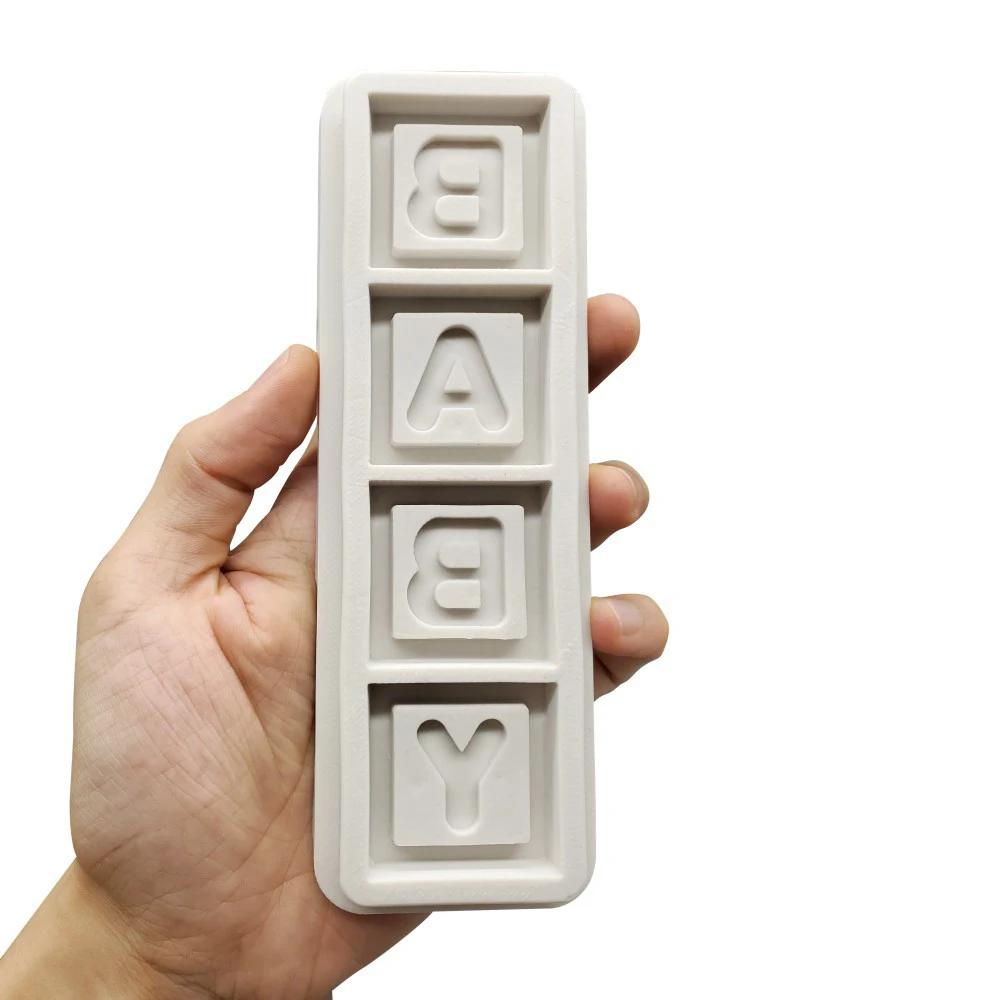 &quotBABY&quot Алфавит силиконовая форма diy шоколадная для выпечки детский душ