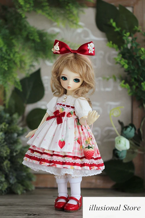 Новое дизайнерское платье с цветочным узором BJD платье кукольный наряд кукольная одежда подходит для куклы 1/6 yosd
