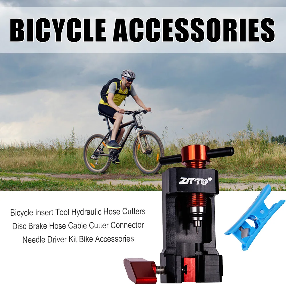 

ZTTO MTB Bicycle Insert Tool Hydraulic Hose Cutters Disc Brake Hose Cable Cutter Connector Needle Driver Kit Bike Accessories