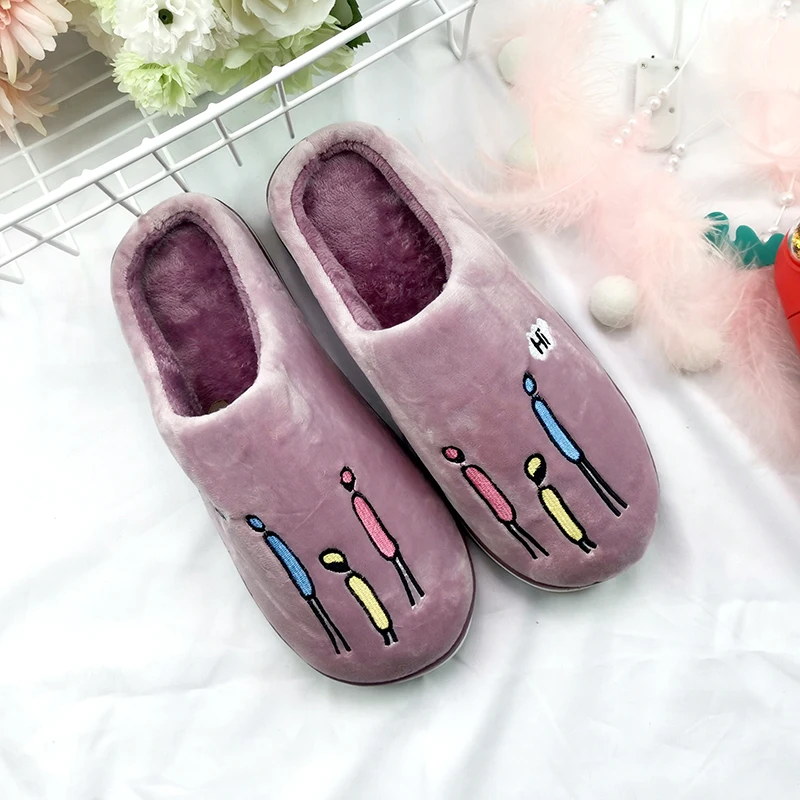 PDMOSY/женские зимние теплые домашние тапочки sepatu wanita хлопковые нескользящие chanclas